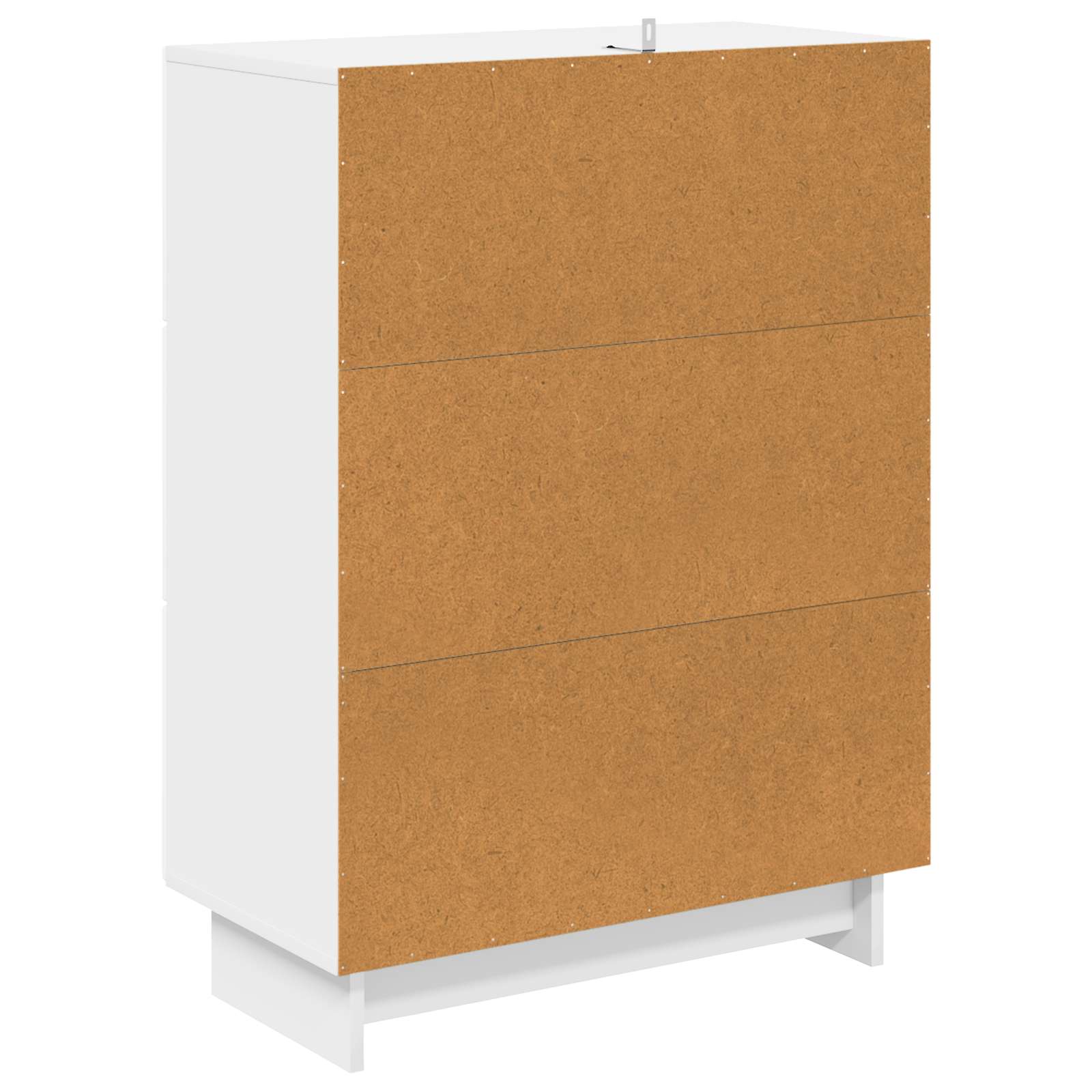 Schubladenschrank Hochglanz Weiß 66 x 34,5 x 90 cm