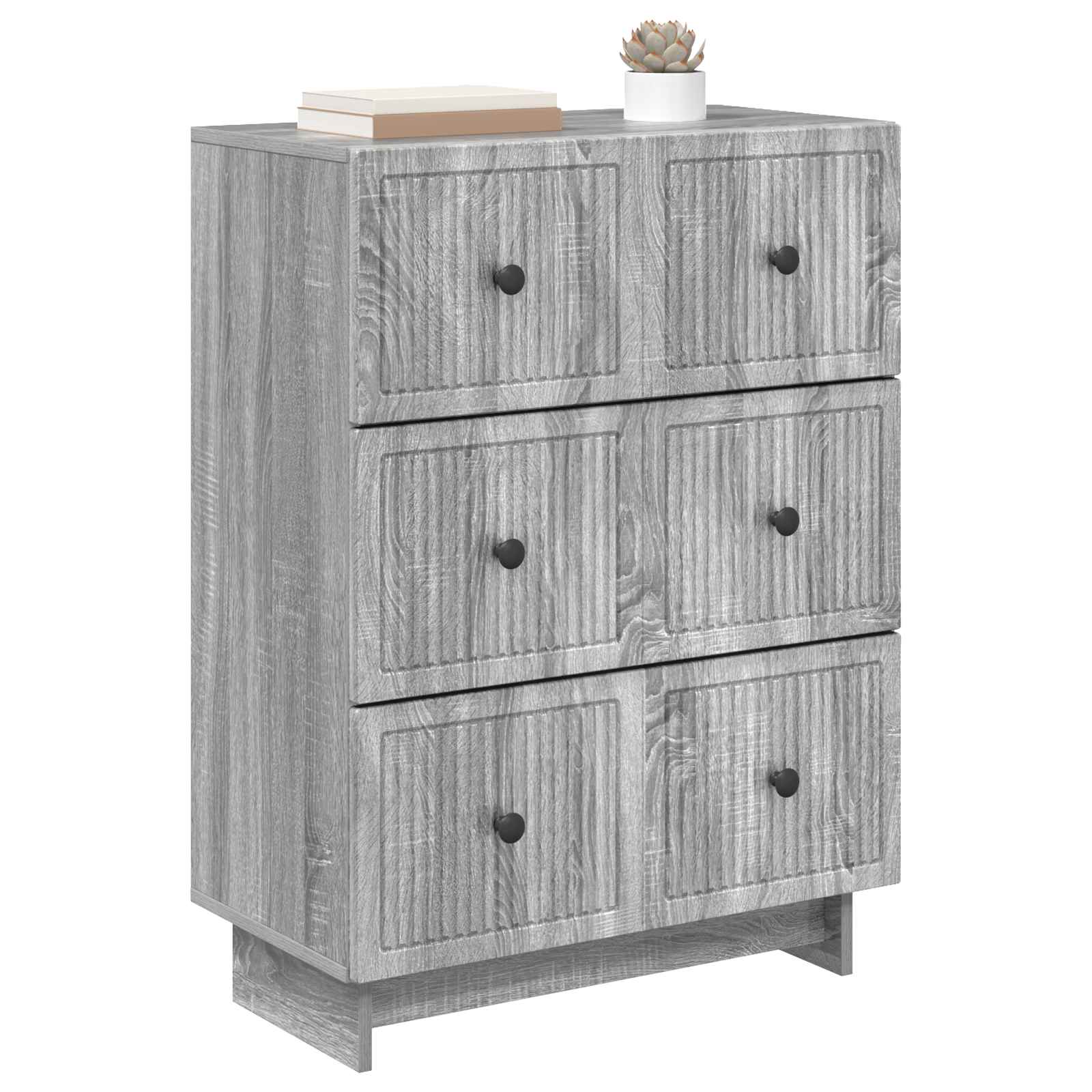 Schubladenschrank Graues Sonoma 66 x 34,5 x 90 cm Holzwerkstoff