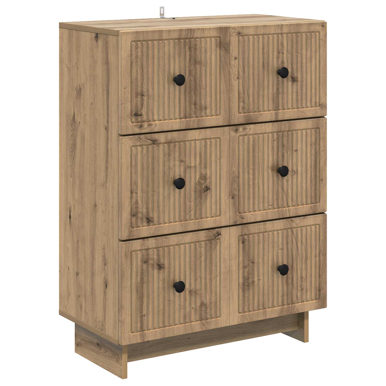 Schubladenschrank Artisan-Eiche 66 x 34,5 x 90 cm Holzwerkstoff