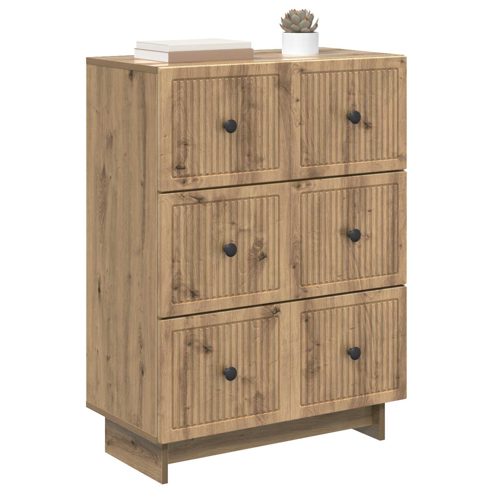 Schubladenschrank Artisan-Eiche 66 x 34,5 x 90 cm Holzwerkstoff