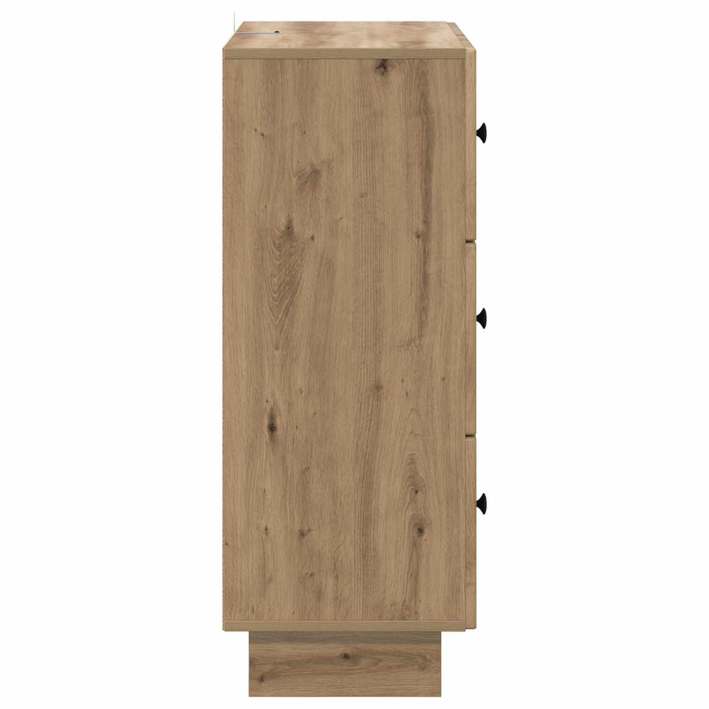 Schubladenschrank Artisan-Eiche 66 x 34,5 x 90 cm Holzwerkstoff