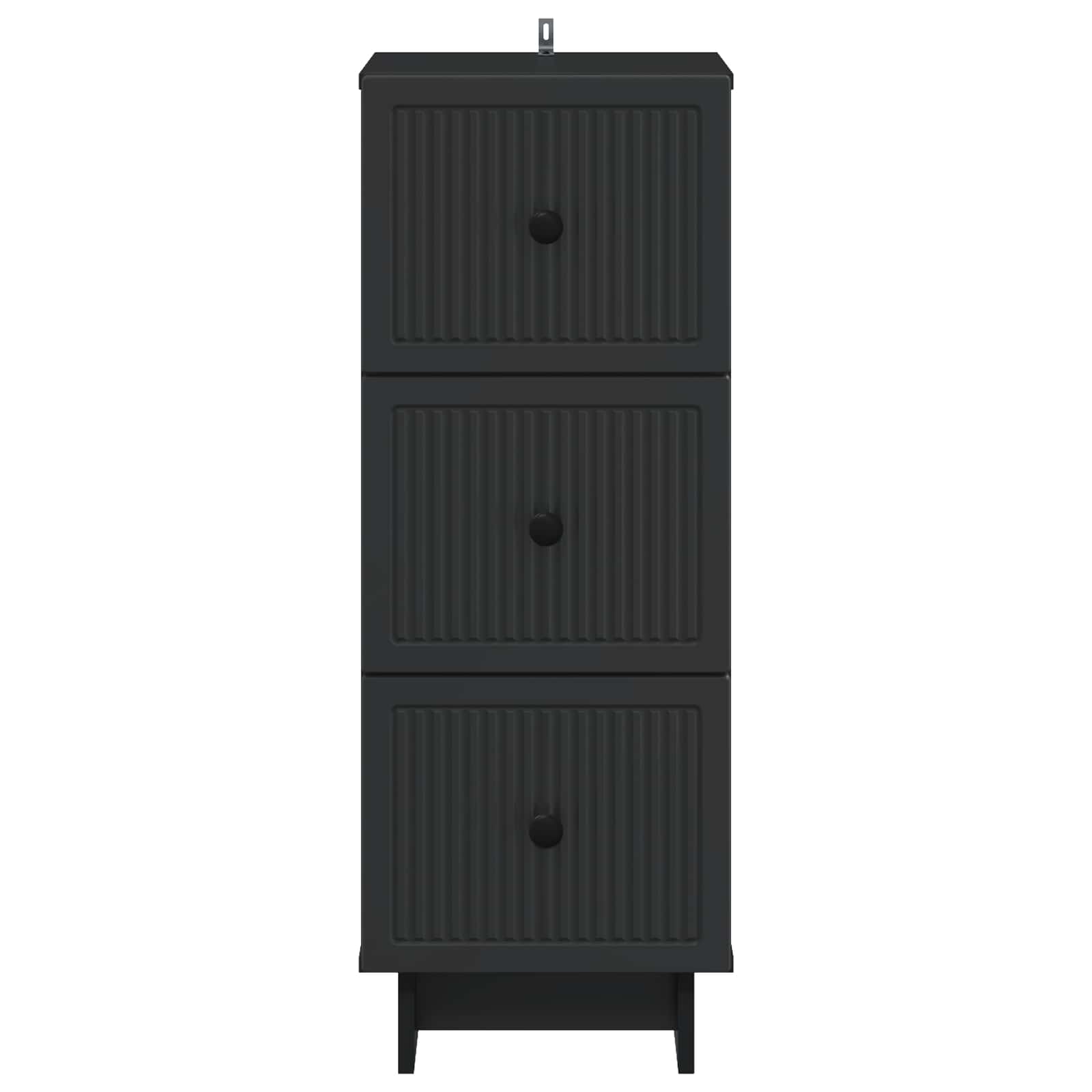 Schubladenschrank Schwarz 33 x 34,5 x 90 cm Holzwerkstoff