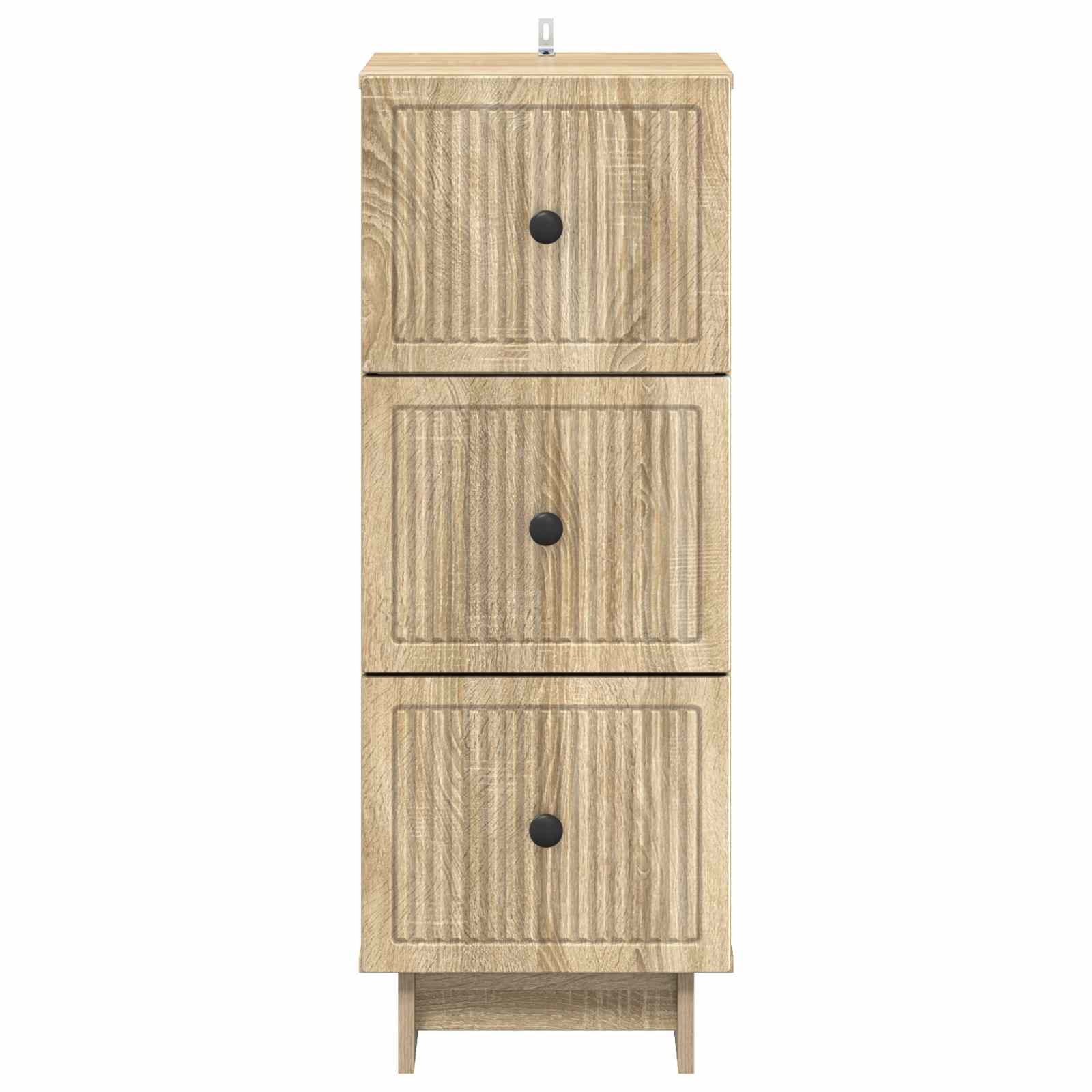 Schubladenschrank Sonoma-Eiche 33 x 34,5 x 90 cm Holzwerkstoff