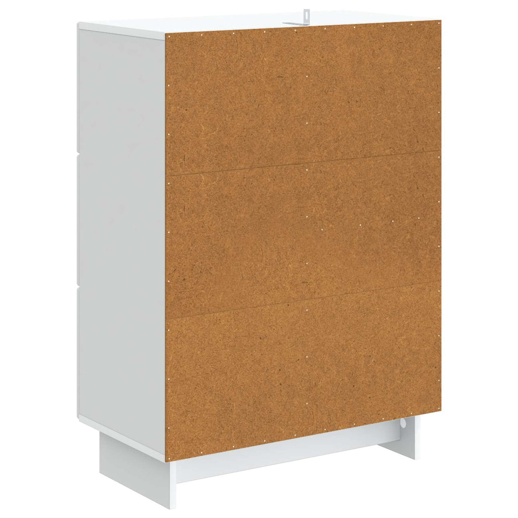 Sideboard mit Schubladen Weiß 66 x 34,5 x 90 cm Holzwerkstoff