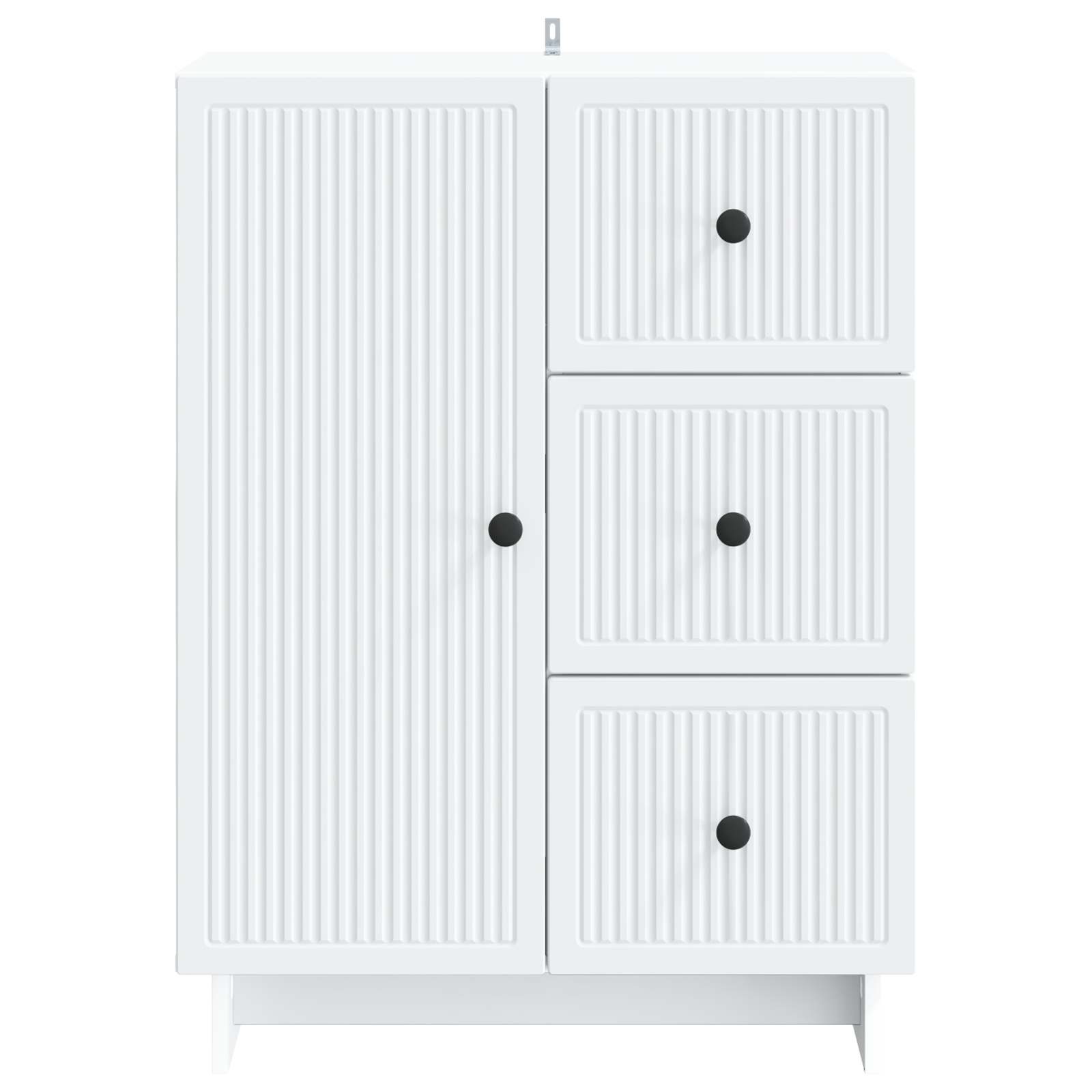 Sideboard mit Schubladen Weiß 66 x 34,5 x 90 cm Holzwerkstoff