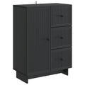 Sideboard Schwarz 66 x 34,5 x 90 cm Holzwerkstoff