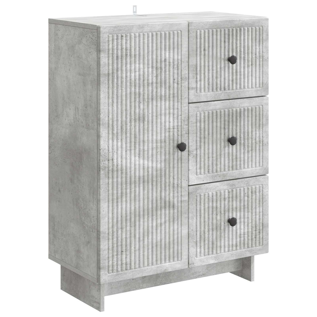 Sideboard Betongrau 66 x 34,5 x 90 cm Holzwerkstoff