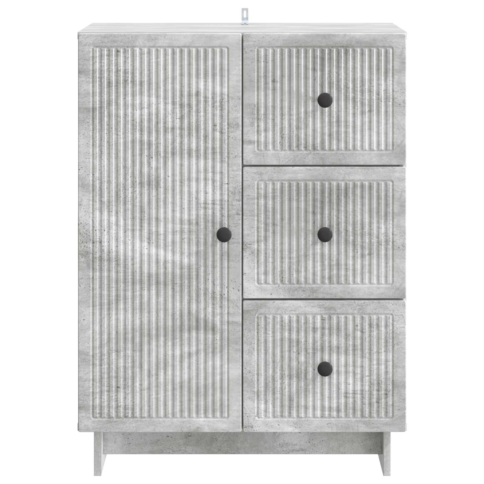 Sideboard Betongrau 66 x 34,5 x 90 cm Holzwerkstoff