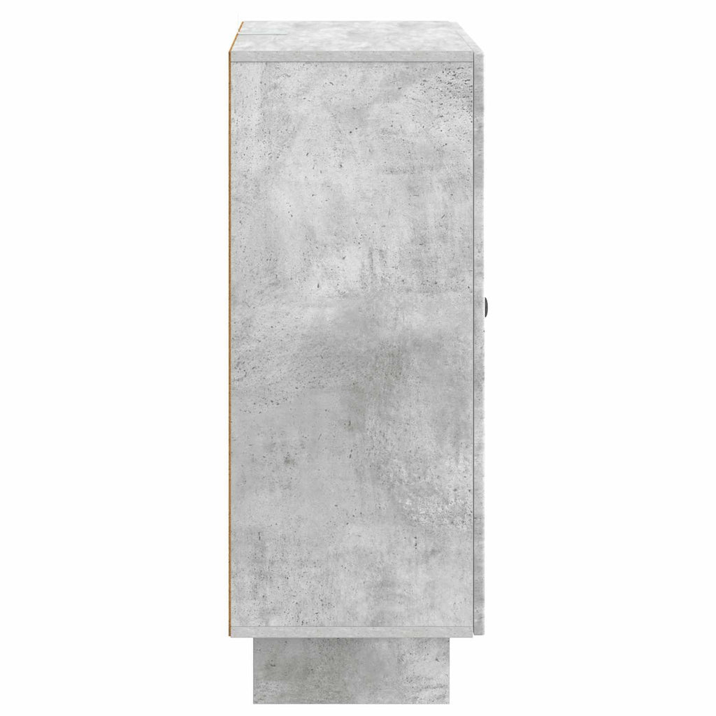 Sideboard Betongrau 66 x 34,5 x 90 cm Holzwerkstoff
