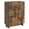 Sideboard Geräucherte Eiche 66 x 34,5 x 90 cm Holzwerkstoff