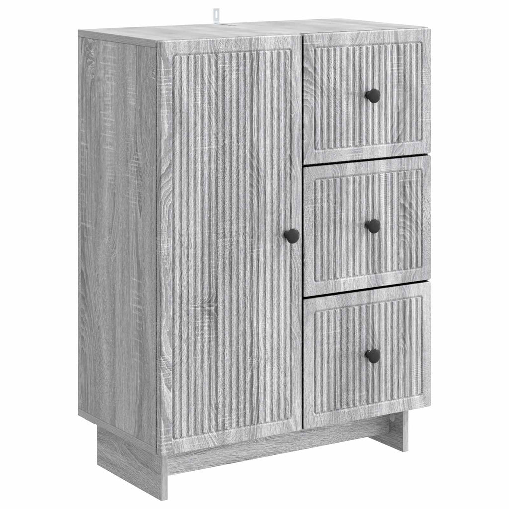Sideboard Graues Sonoma 66 x 34,5 x 90 cm Holzwerkstoff
