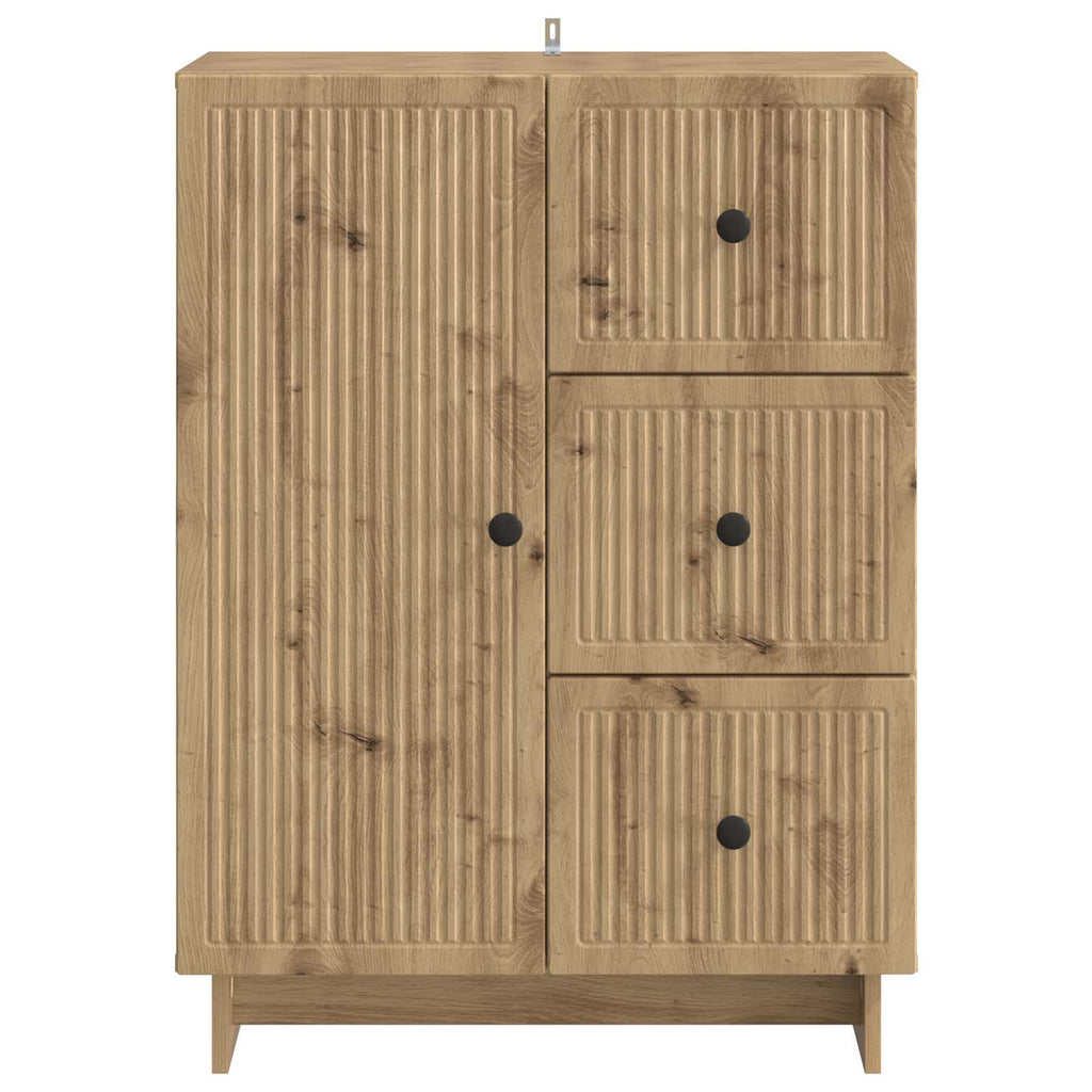 Sideboard Artisan-Eiche 66 x 34,5 x 90 cm Holzwerkstoff