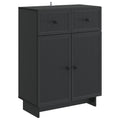 Sideboard Schwarz 66 x 34,5 x 90 cm Holzwerkstoff