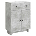 Sideboard Betongrau 66 x 34,5 x 90 cm Holzwerkstoff