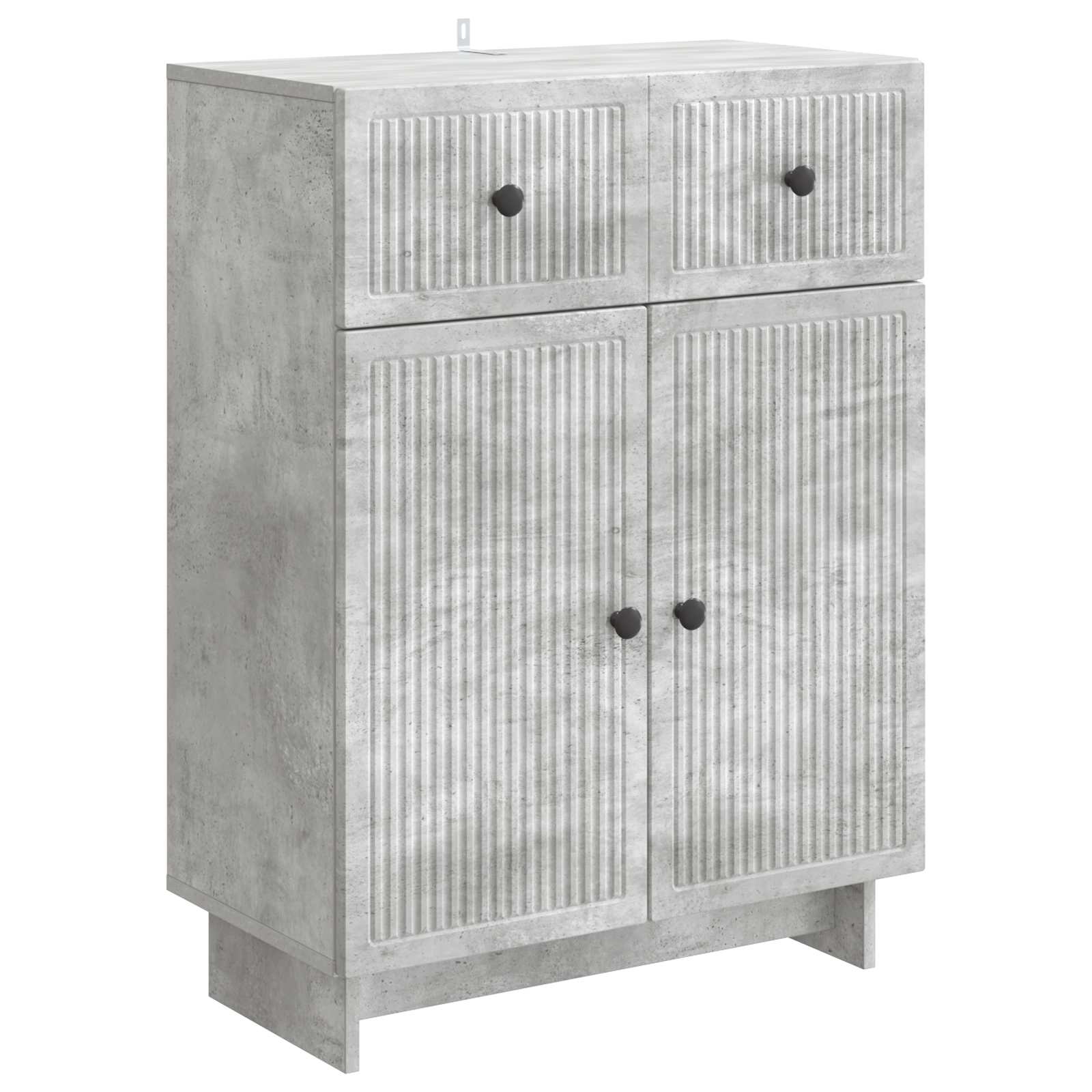 Sideboard Betongrau 66 x 34,5 x 90 cm Holzwerkstoff