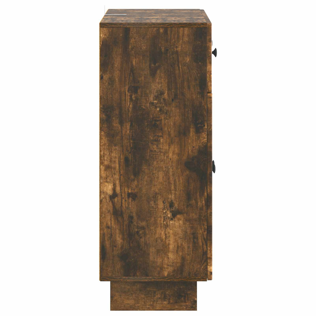 Sideboard Geräucherte Eiche 66 x 34,5 x 90 cm Holzwerkstoff