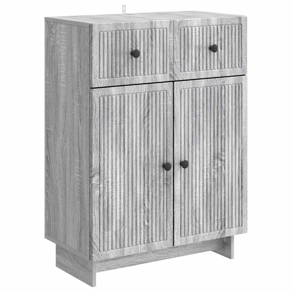 Sideboard Graues Sonoma 66 x 34,5 x 90 cm Holzwerkstoff