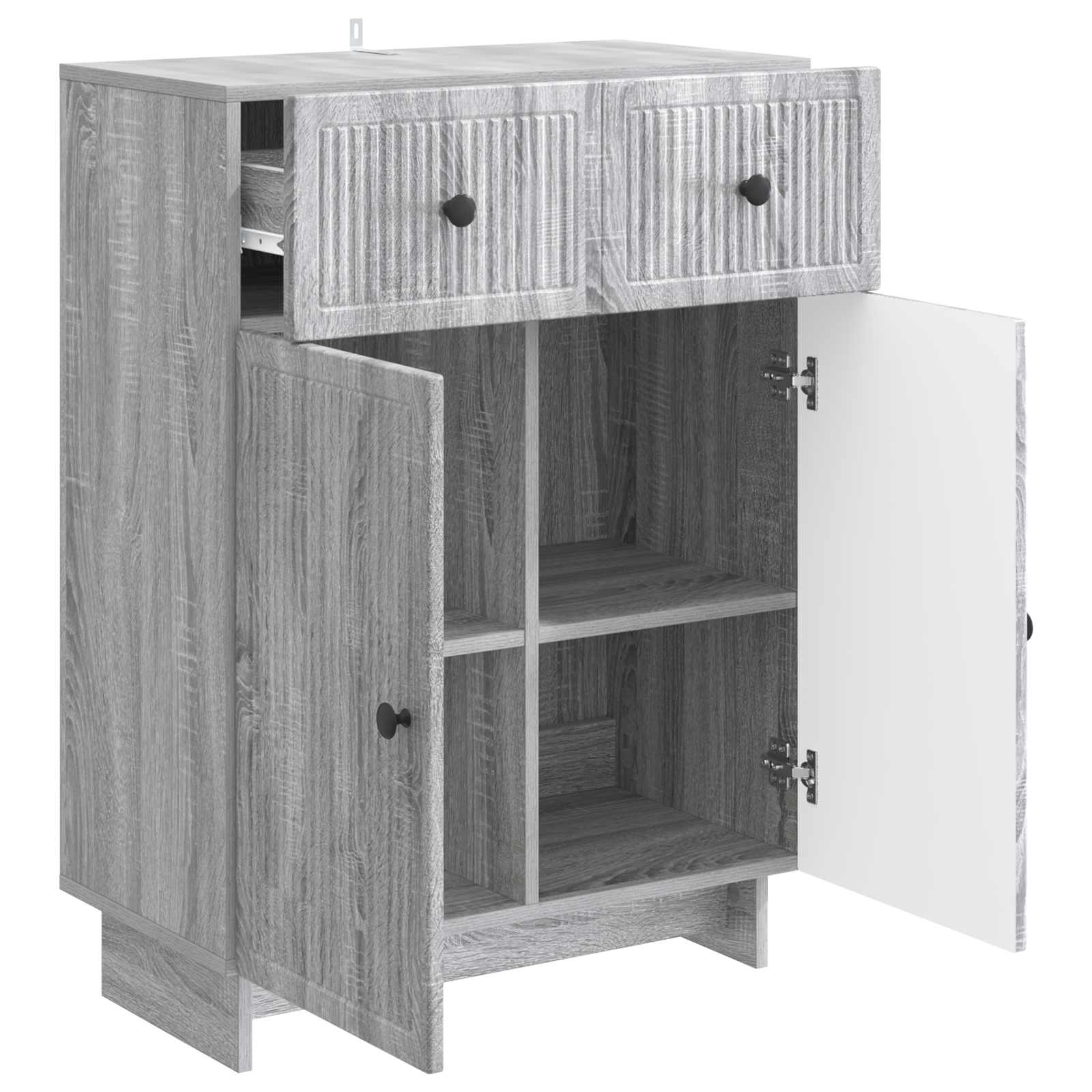 Sideboard Graues Sonoma 66 x 34,5 x 90 cm Holzwerkstoff