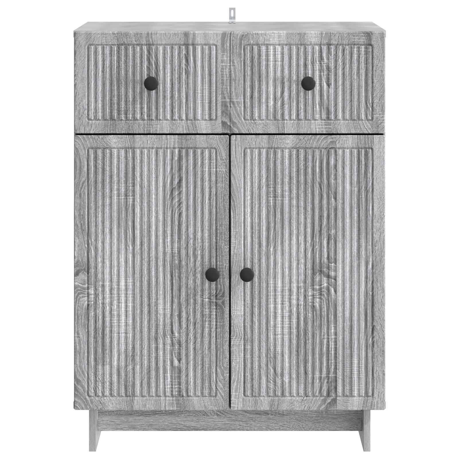 Sideboard Graues Sonoma 66 x 34,5 x 90 cm Holzwerkstoff