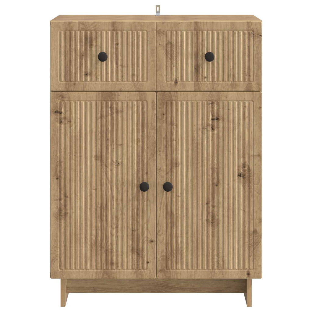 Sideboard Artisan-Eiche 66 x 34,5 x 90 cm Holzwerkstoff