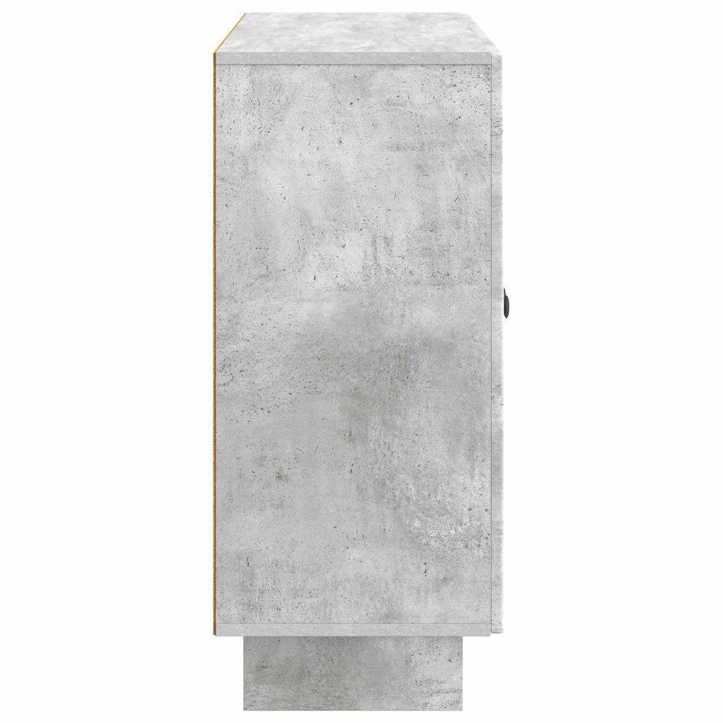 Sideboard Betongrau 89 x 34,5 x 80 cm Holzwerkstoff