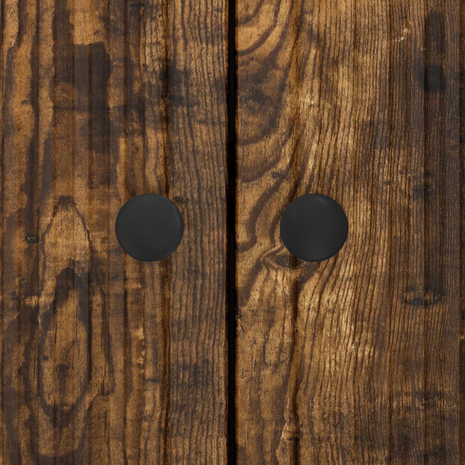 Sideboard Geräucherte Eiche 89 x 34,5 x 80 cm Holzwerkstoff