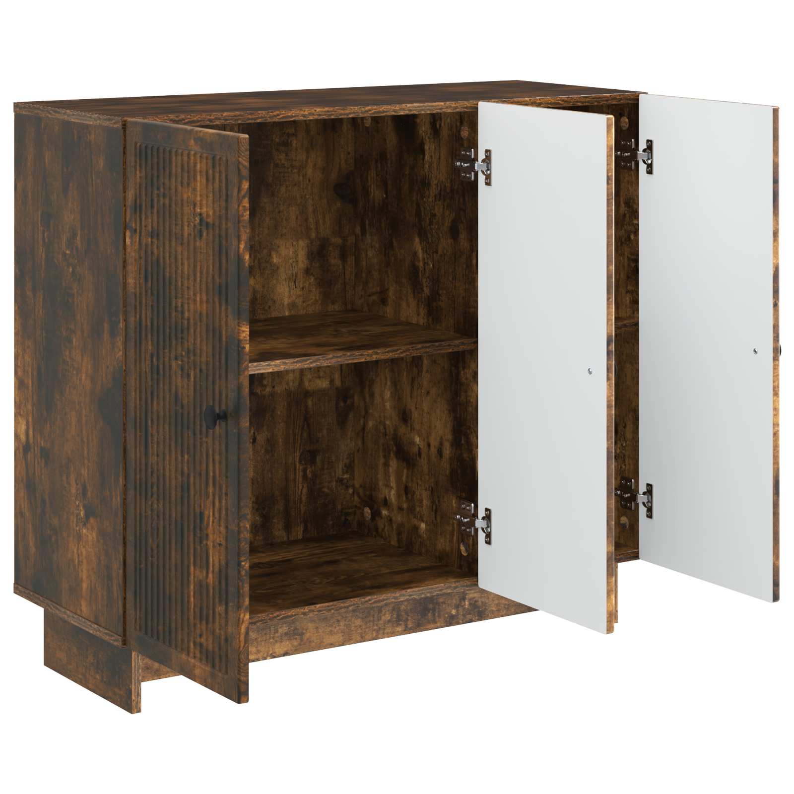 Sideboard Geräucherte Eiche 89 x 34,5 x 80 cm Holzwerkstoff