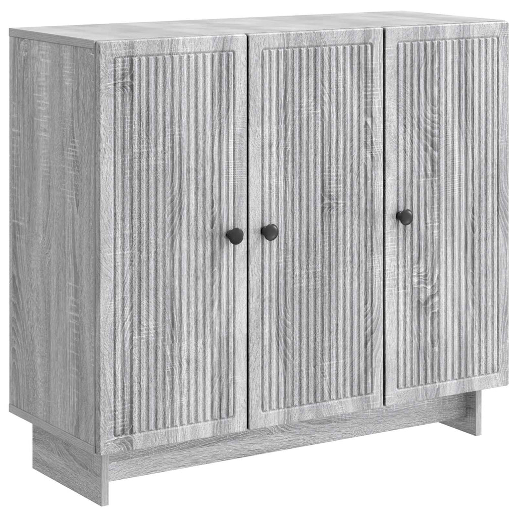 Sideboard Graues Sonoma 89 x 34,5 x 80 cm Holzwerkstoff