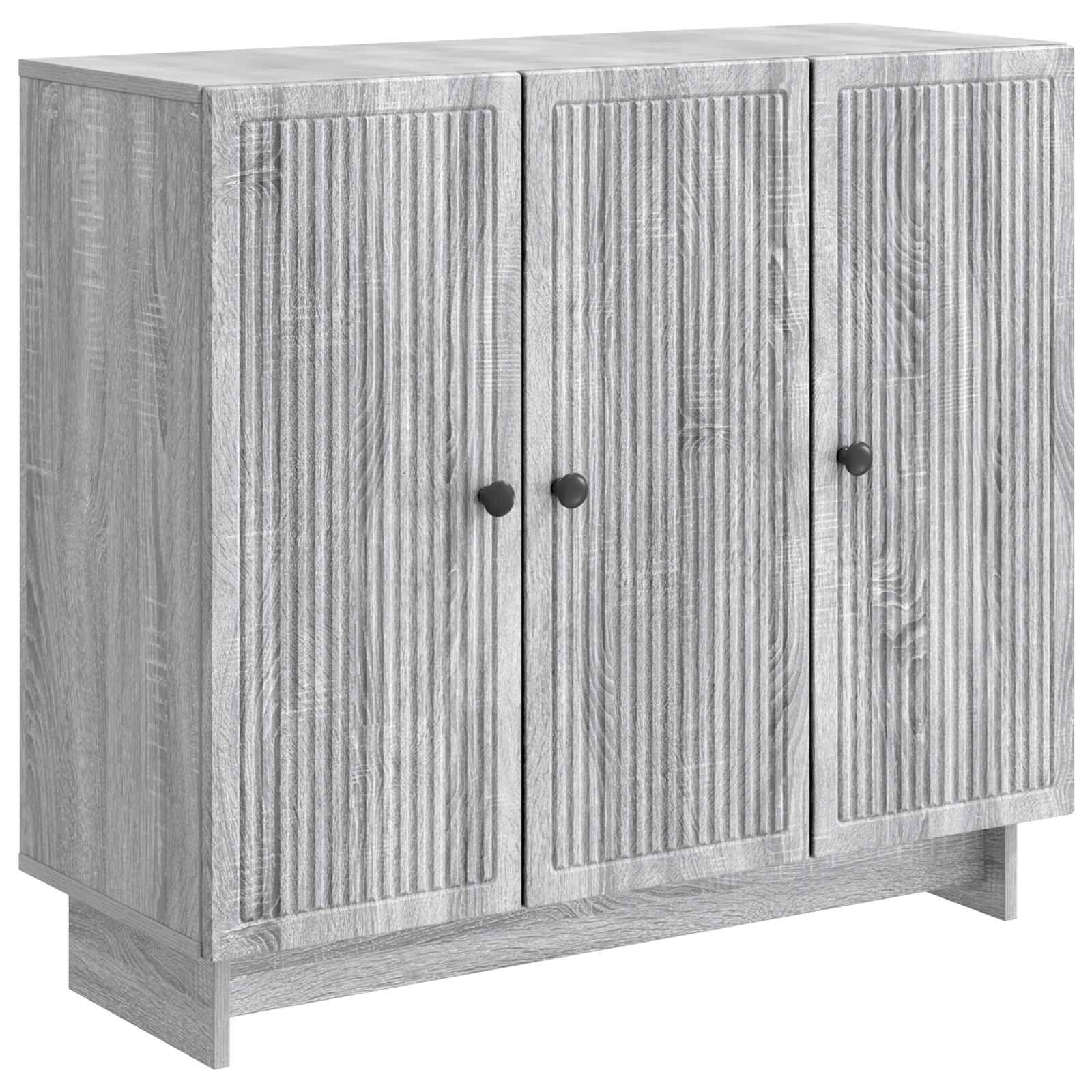 Sideboard Graues Sonoma 89 x 34,5 x 80 cm Holzwerkstoff