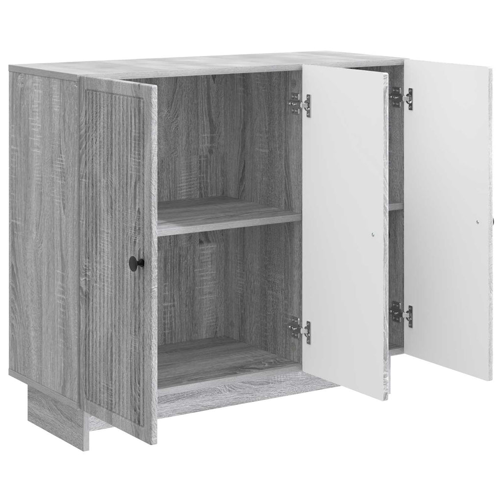 Sideboard Graues Sonoma 89 x 34,5 x 80 cm Holzwerkstoff