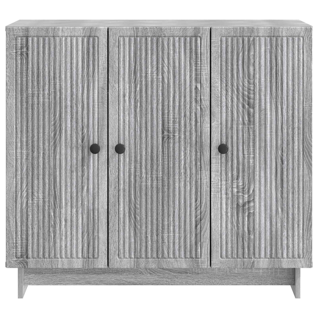 Sideboard Graues Sonoma 89 x 34,5 x 80 cm Holzwerkstoff