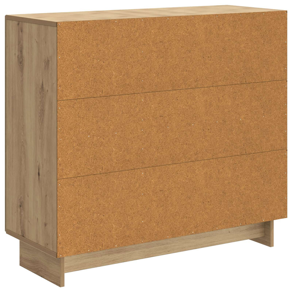 Sideboard Artisan-Eiche 89 x 34,5 x 80 cm Holzwerkstoff
