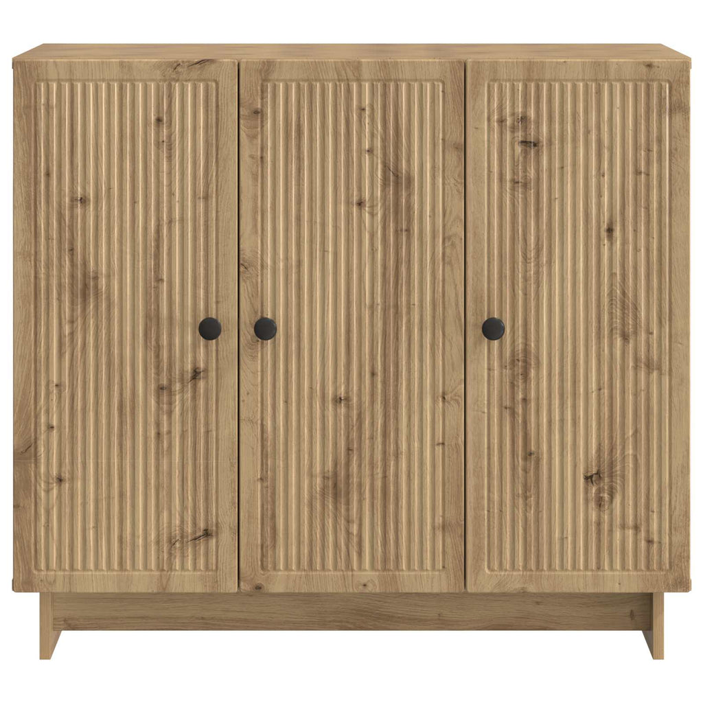 Sideboard Artisan-Eiche 89 x 34,5 x 80 cm Holzwerkstoff