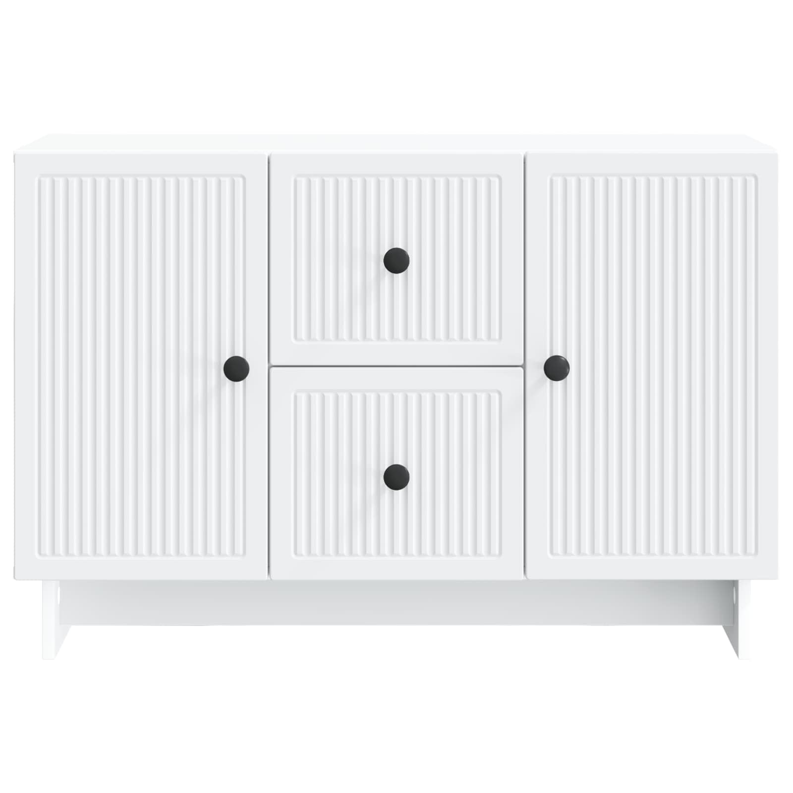 Sideboard mit Schubladen Weiß 89 x 34,5 x 60 cm Holzwerkstoff