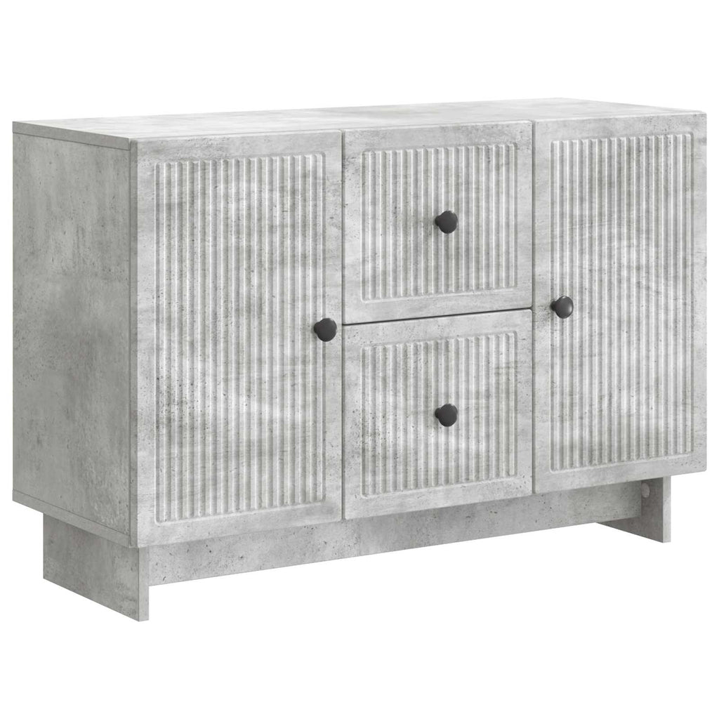 Sideboard Betongrau 89 x 34,5 x 60 cm Holzwerkstoff