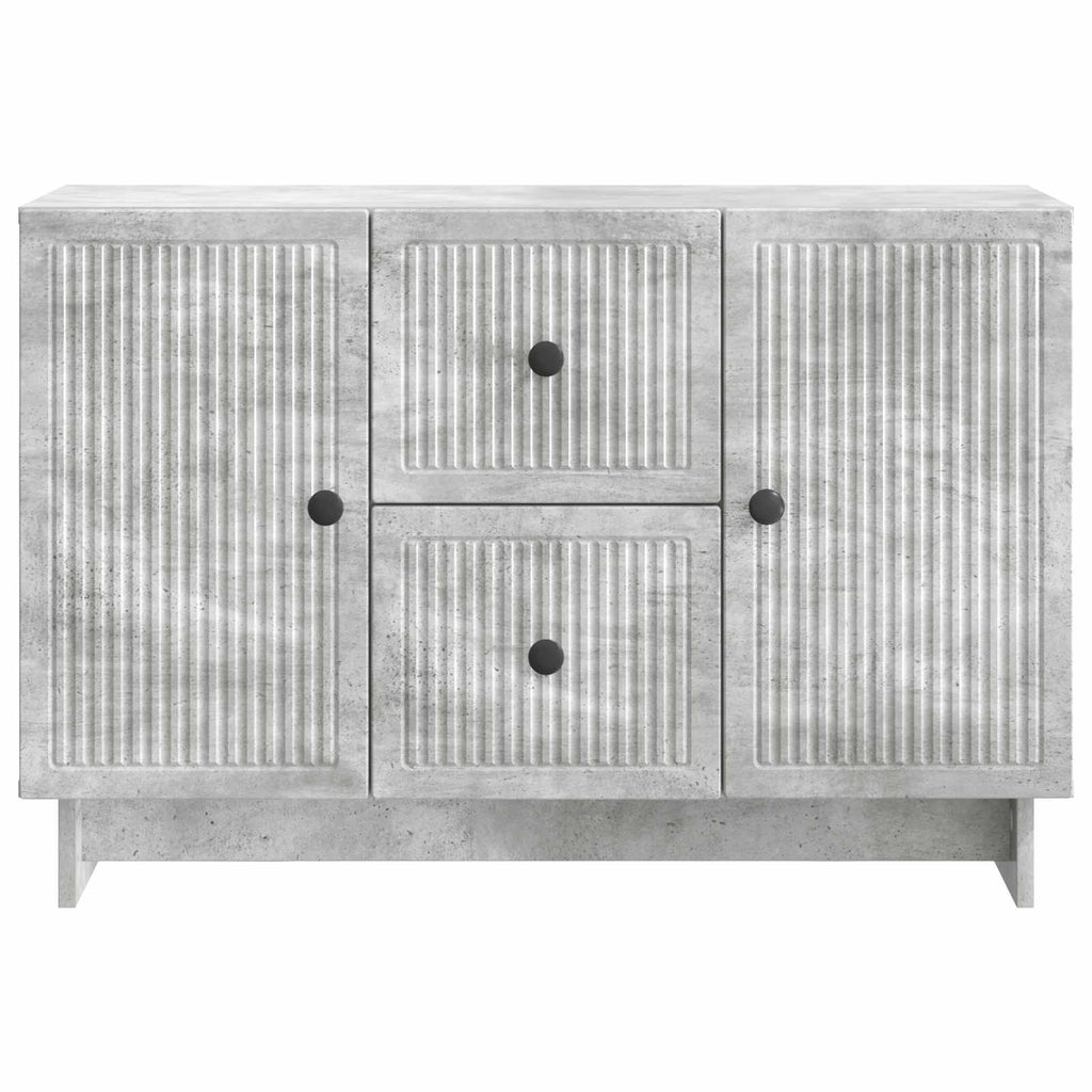 Sideboard Betongrau 89 x 34,5 x 60 cm Holzwerkstoff