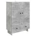 Sideboard Betongrau 66 x 34,5 x 95 cm Holzwerkstoff