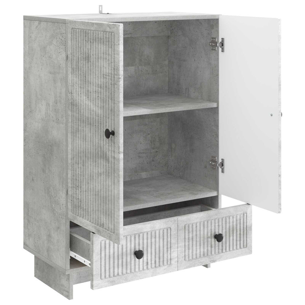 Sideboard Betongrau 66 x 34,5 x 95 cm Holzwerkstoff