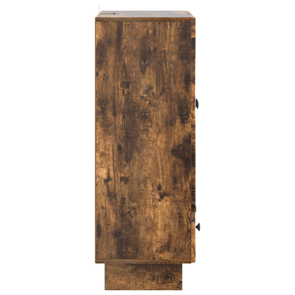 Sideboard Geräucherte Eiche 66 x 34,5 x 95 cm Holzwerkstoff