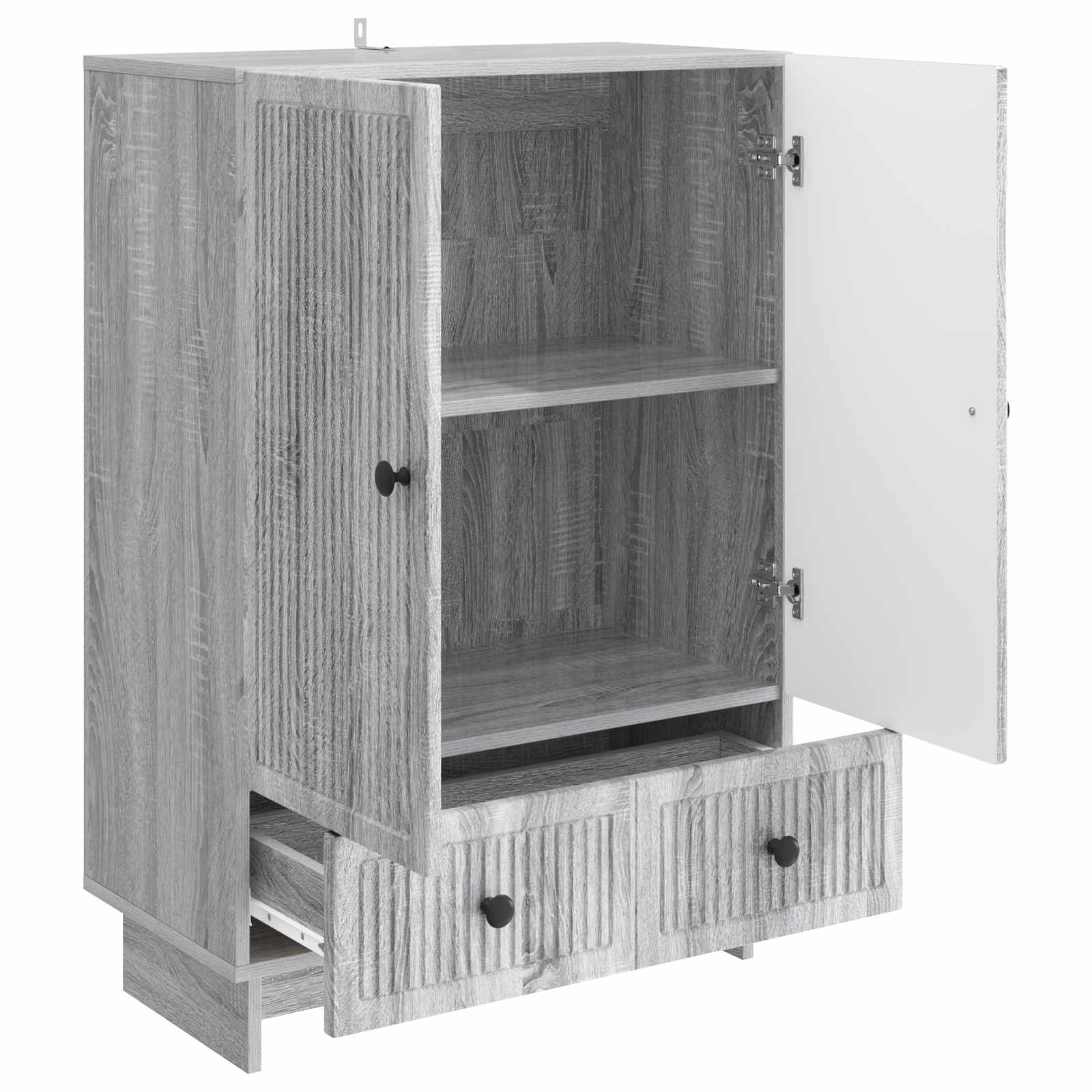 Sideboard Graues Sonoma 66 x 34,5 x 95 cm Holzwerkstoff