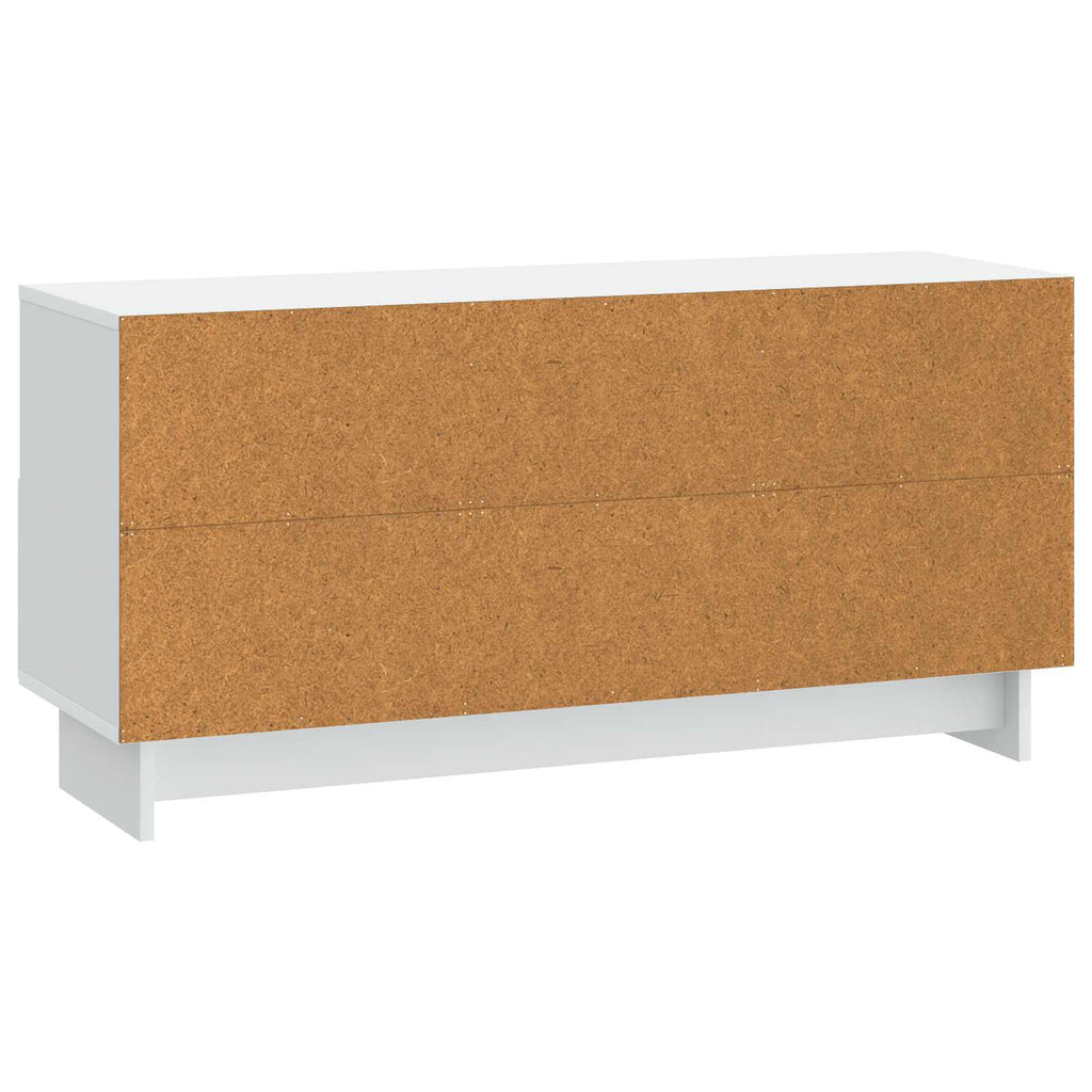 TV-Schränk mit Schubladen Weiß 102 x 34,5 x 50 cm Holzwerkstoff