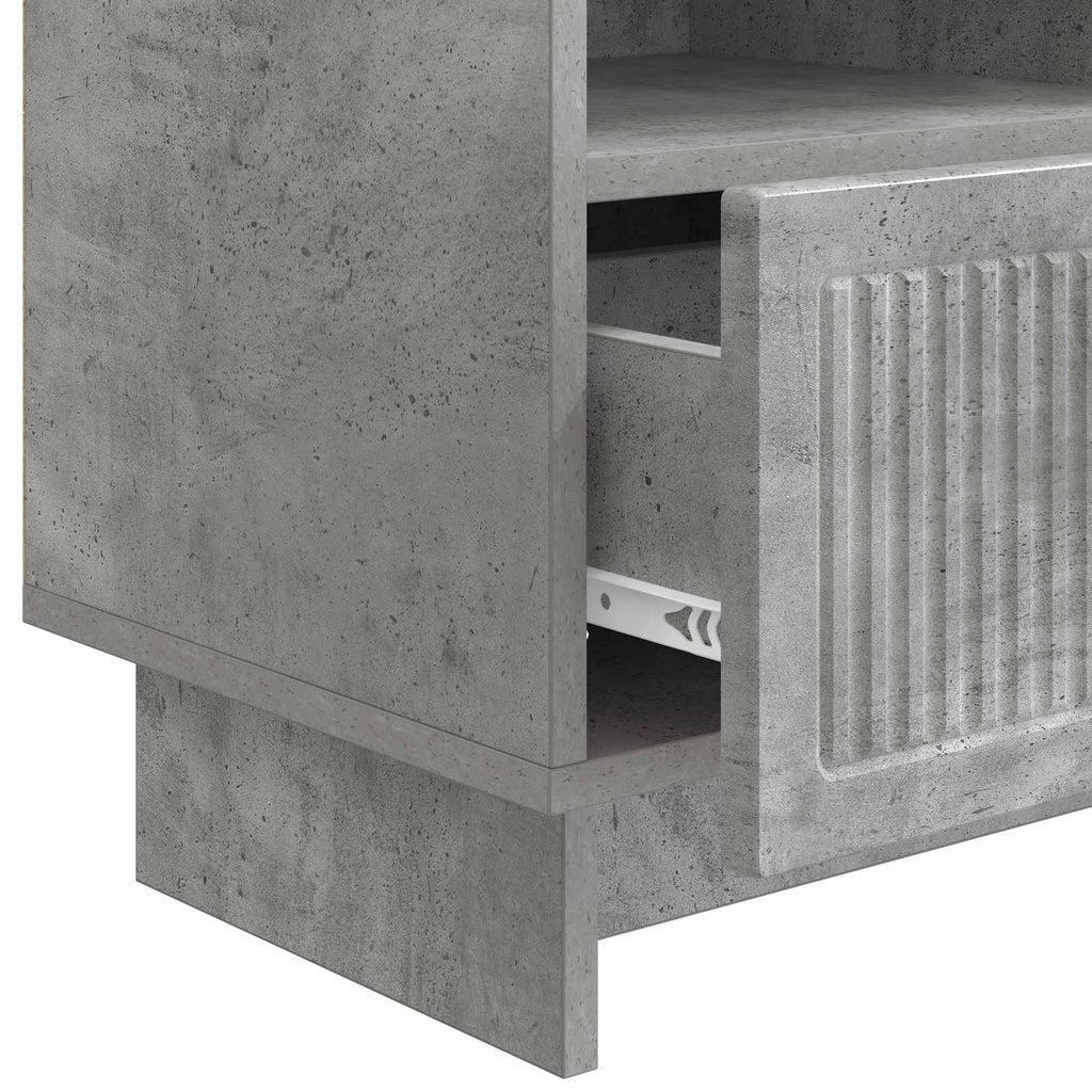 TV-Schränk Betongrau 102 x 34,5 x 50 cm Holzwerkstoff