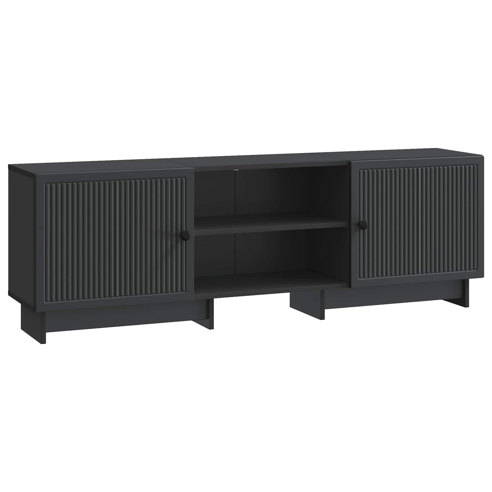 TV-Schränk Schwarz 150 x 31 x 50 cm Holzwerkstoff