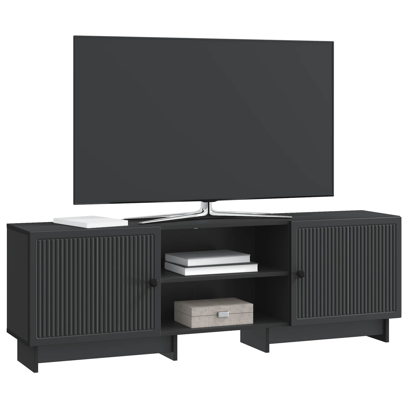 TV-Schränk Schwarz 150 x 31 x 50 cm Holzwerkstoff