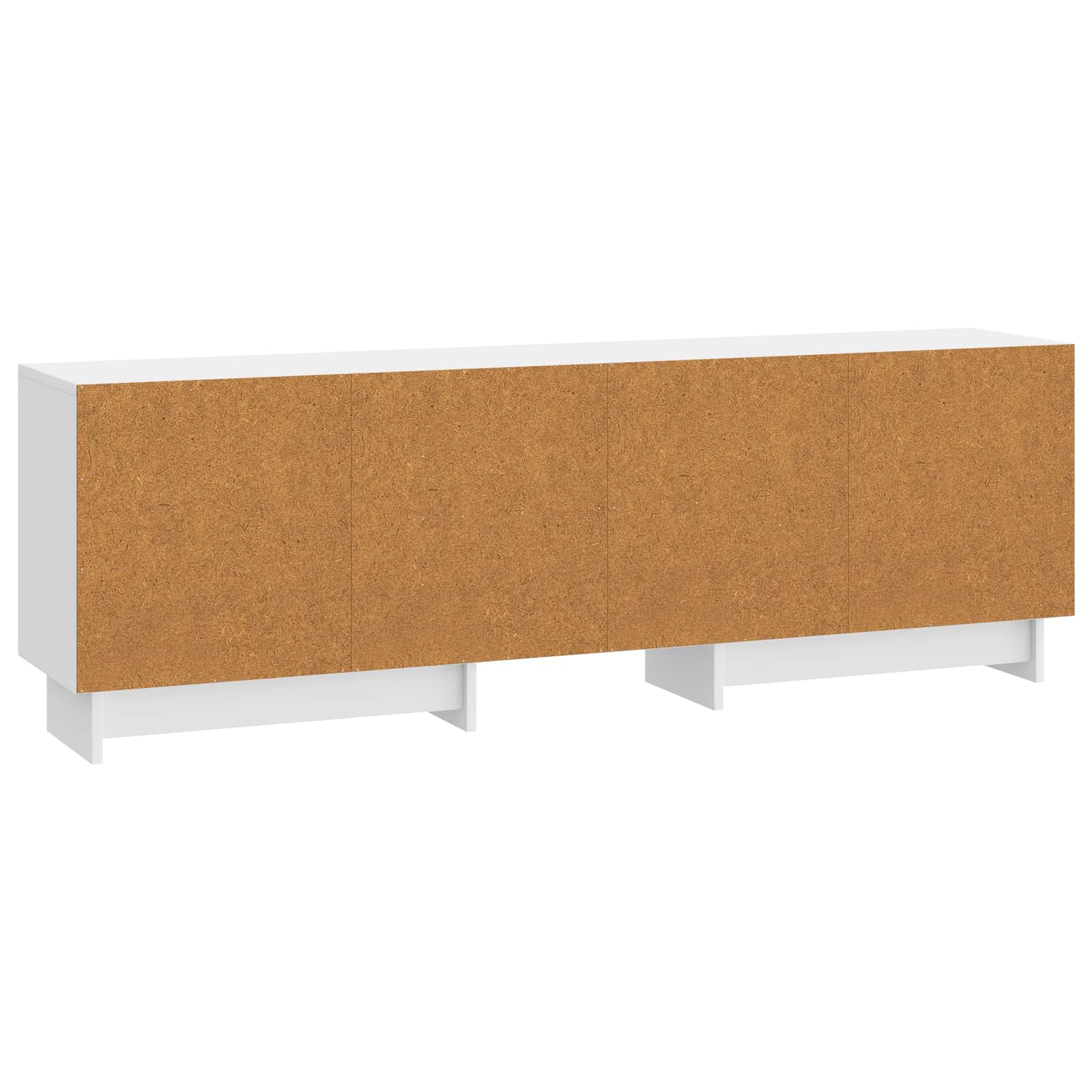 TV-Schränk Hochglanz Weiß 150 x 31 x 50 cm Holzwerkstoff