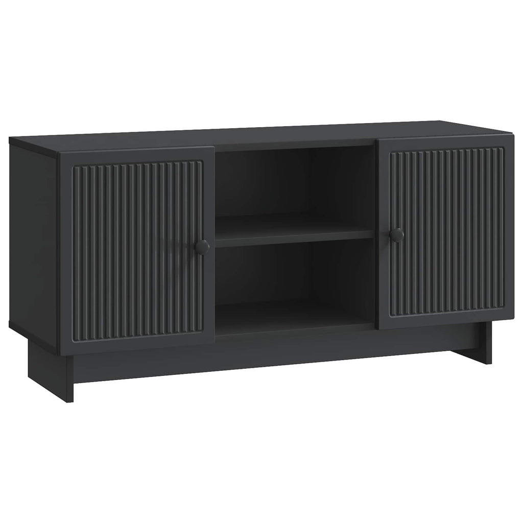 TV-Schränk 102 x 34,5 x 50 cm Schwarz Holzwerkstoff