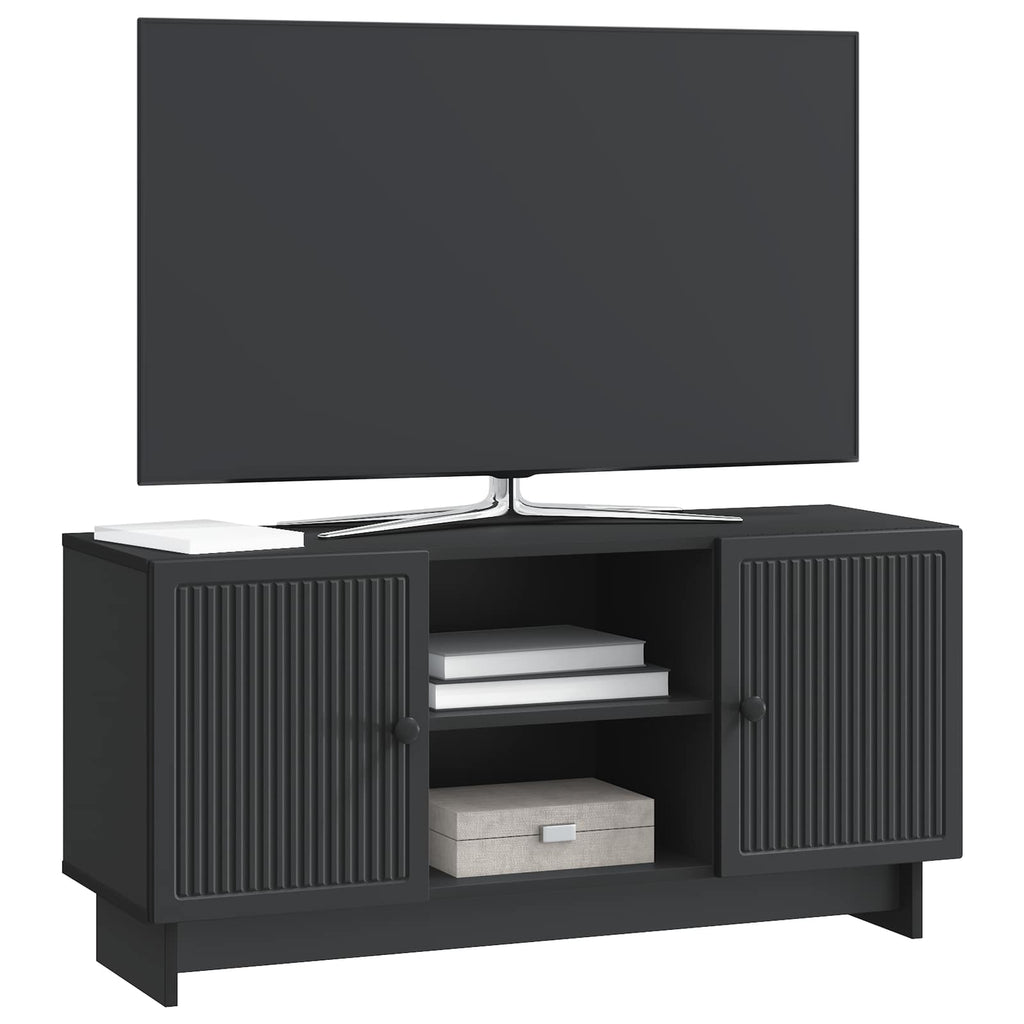 TV-Schränk 102 x 34,5 x 50 cm Schwarz Holzwerkstoff
