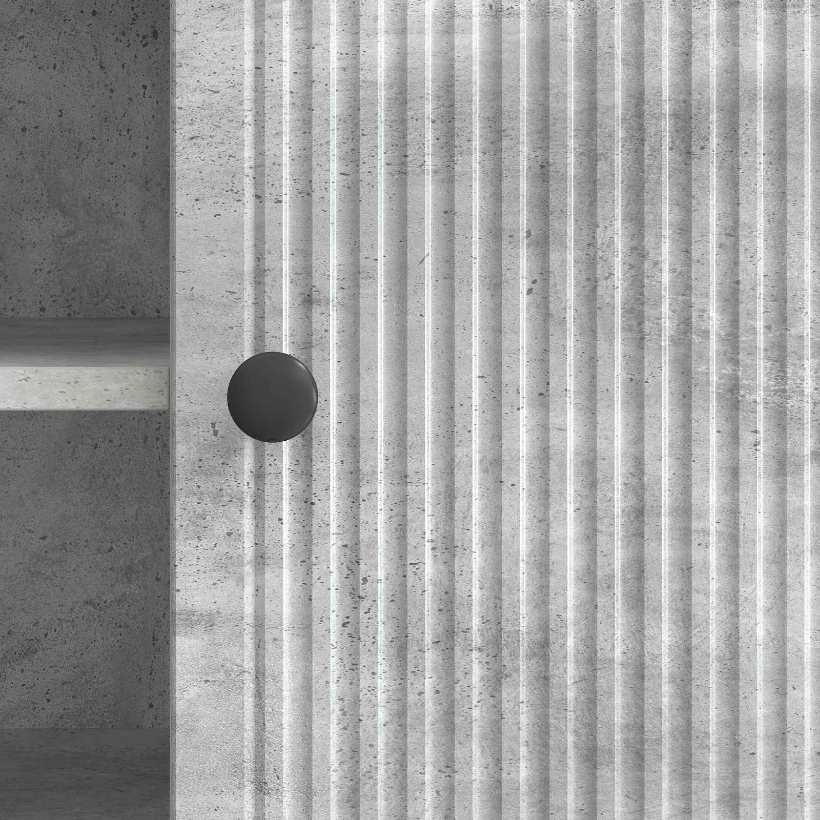 TV-Schränk 102 x 34,5 x 50 cm Betongrau Holzwerkstoff