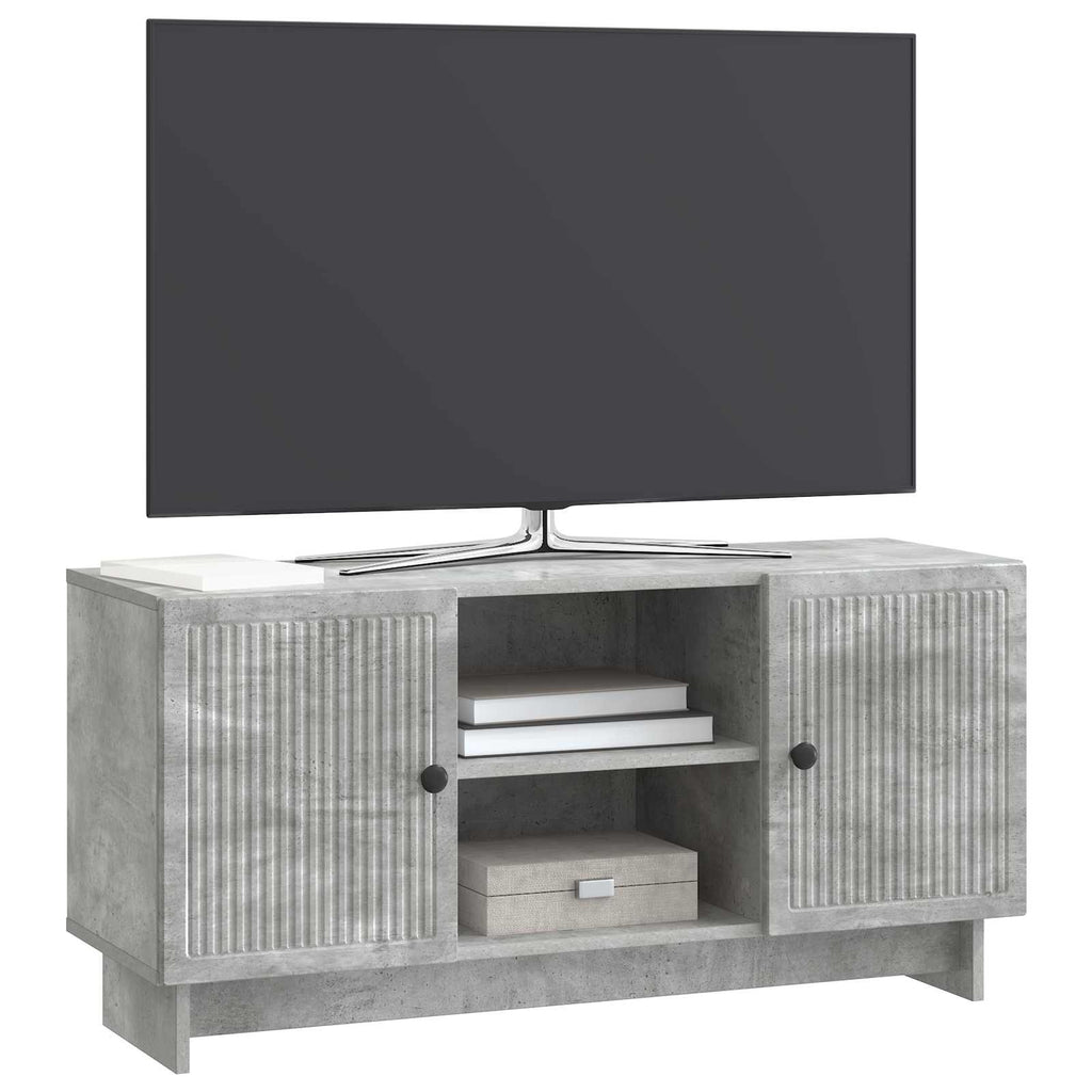 TV-Schränk 102 x 34,5 x 50 cm Betongrau Holzwerkstoff