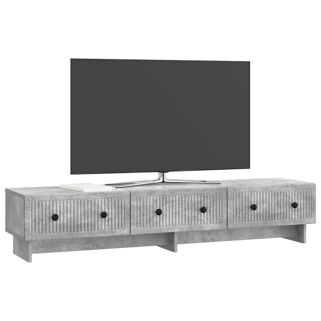 TV-Schränk Betongrau 147 x 34,5 x 30 cm Holzwerkstoff